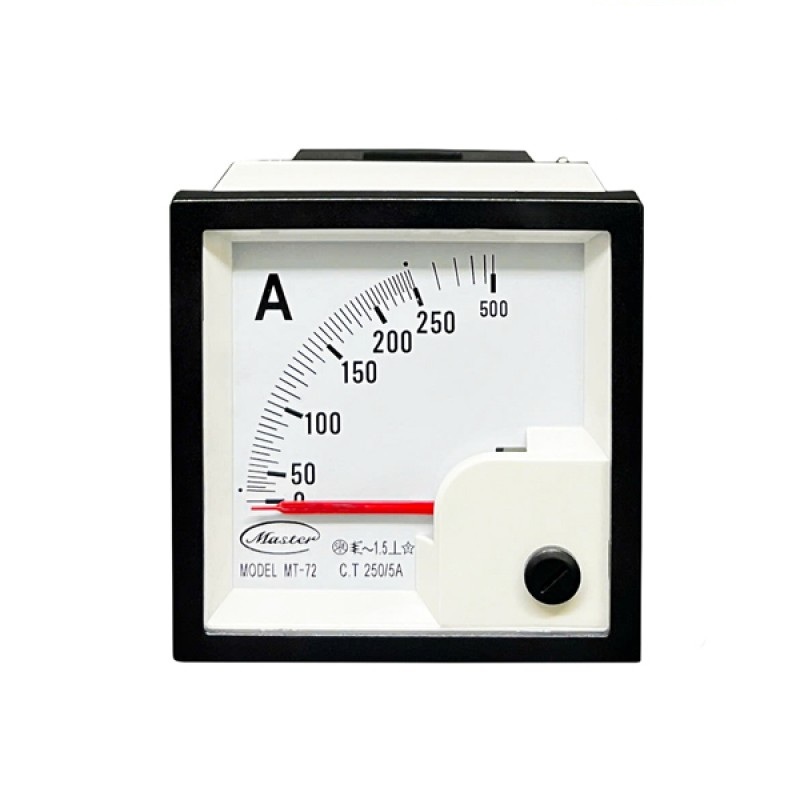 Đồng hồ Ampe 120/5A Size 72x72, MT-72-120/5A, Master