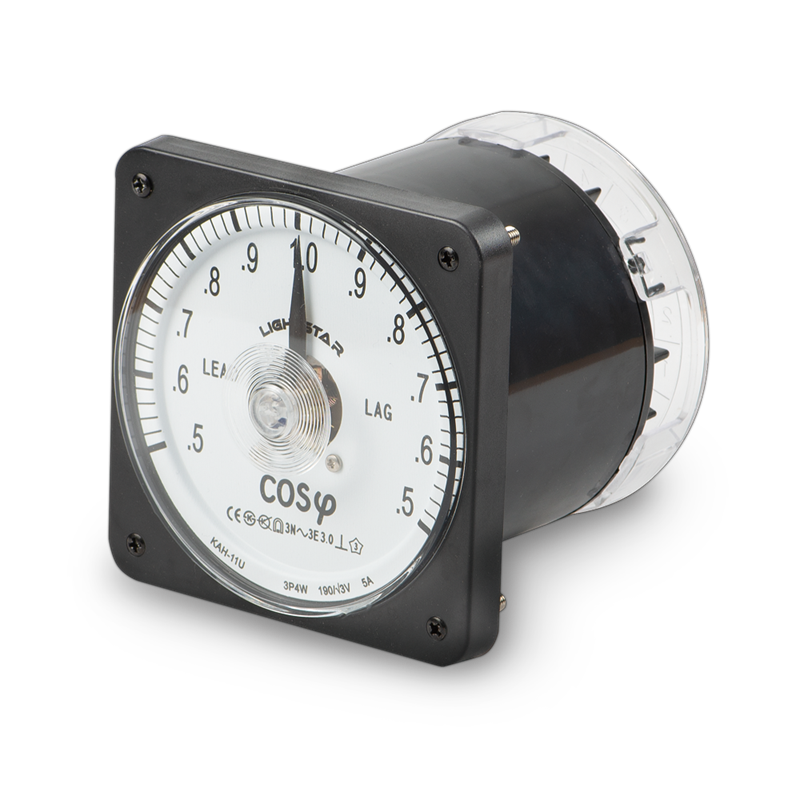 ĐỒNG HỒ ĐO HỆ SỐ CÔNG SUẤT (CÂN BẰNG) - 11
loại 3P4W 190/√3V 5A Lightstar