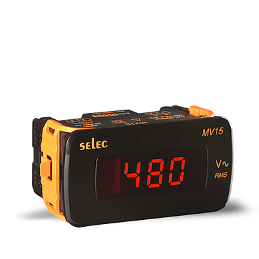 Đồng hồ tủ điện dạng số hiển thị dạng led, MV15-AC-200/2000mV (48x96)