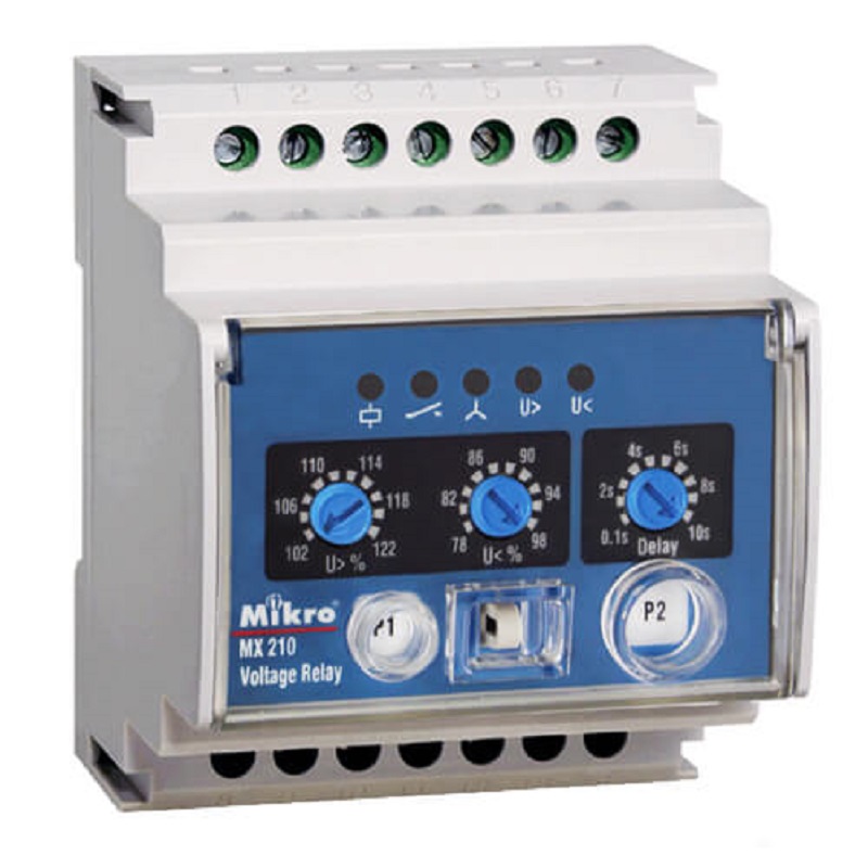 Relay bảo vệ điện áp Mikro MX 210-415V 