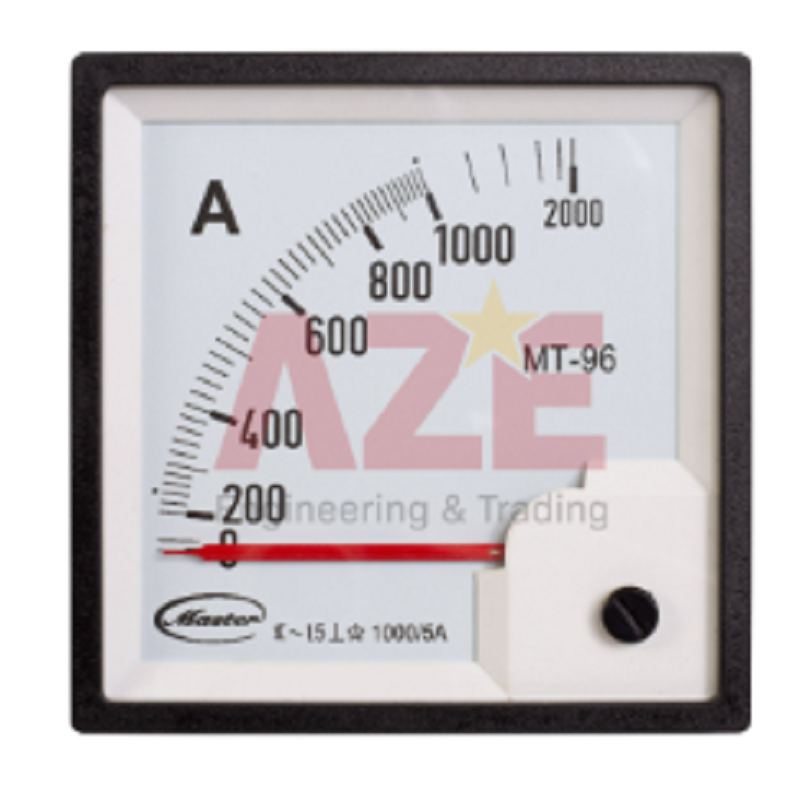 Đồng hồ Ampe 1600/5A Size 72x72,  IP65, MT-72-1600/5A-IP65 Master
