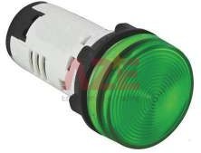 Đèn báo pha Xanh Green, 220VAC, MT-PL22-G-MS, Master