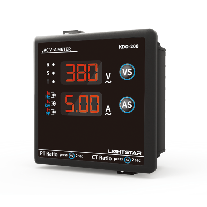 BẢNG ĐO ĐIỆN 3 PHA (100x100) 3 ф V, A, W, PF, Hz