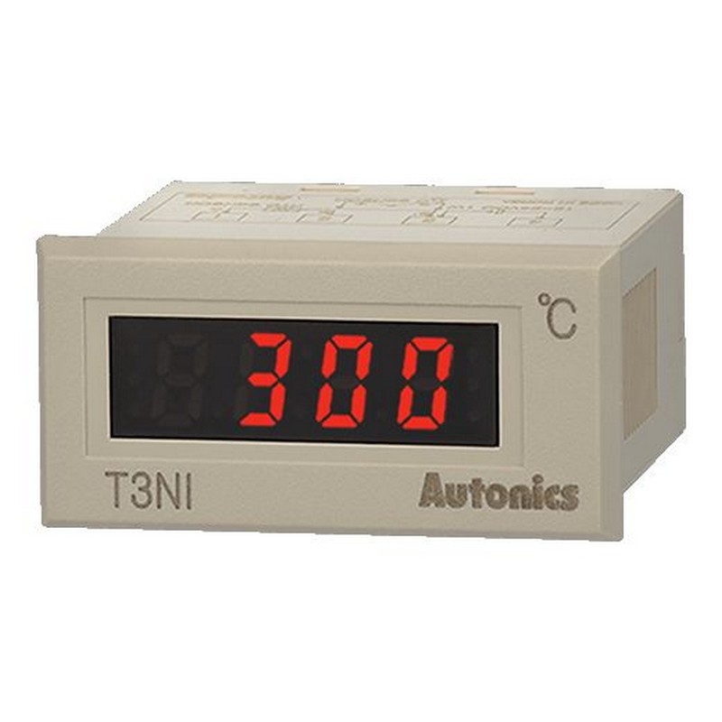 Đồng hồ hiển thị nhiệt, nguồn cấp 12-24VDC (48x24), Autonics T3NI